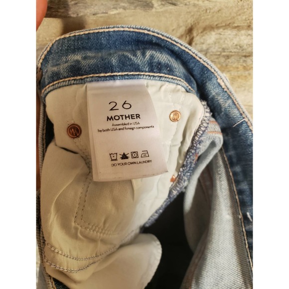 Mother Superior The Scrapper Ankle Wicked Wild Calling Jeans 26 - Picture 5 of 6